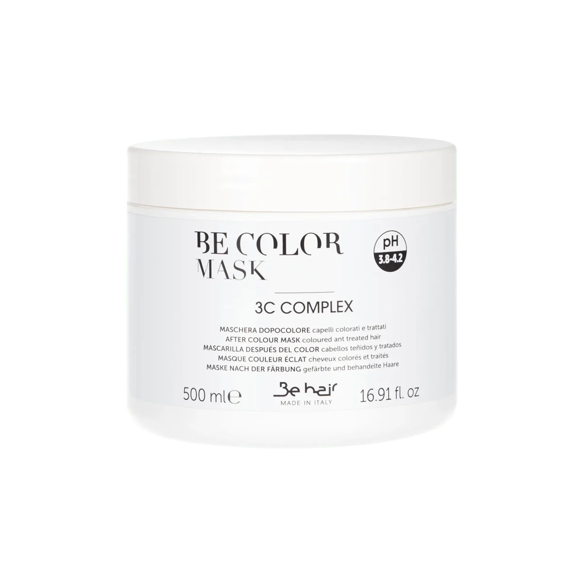 8bzfig_be_hair_be_color_after_color_mask_varvimisjargne_juuksemask_8008277312224-1.webp BE HAIR BE COLOR itin greito veikimo kaukė dažytiems, pažeistiems plaukams 500ml. / 1000ml. - Image 1