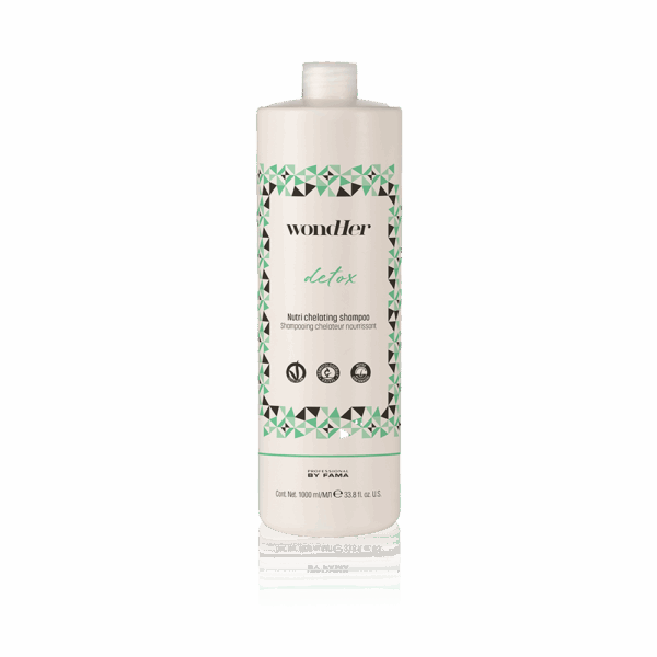 PBF WondHer DETOX NUTRI chelatinis, detoksikuojantis šampūnas galvos odai ir plaukams 1000ml.