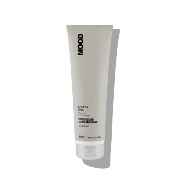 MOOD KERATIN LONG HAIR glotninanti plaukų kaukė, praturtinta keratinu 290ml./1000ml.