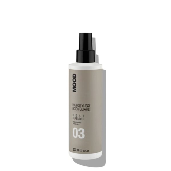 MOOD HEAT DEFENDER purškiama apsauga plaukams nuo karščio 200ml.