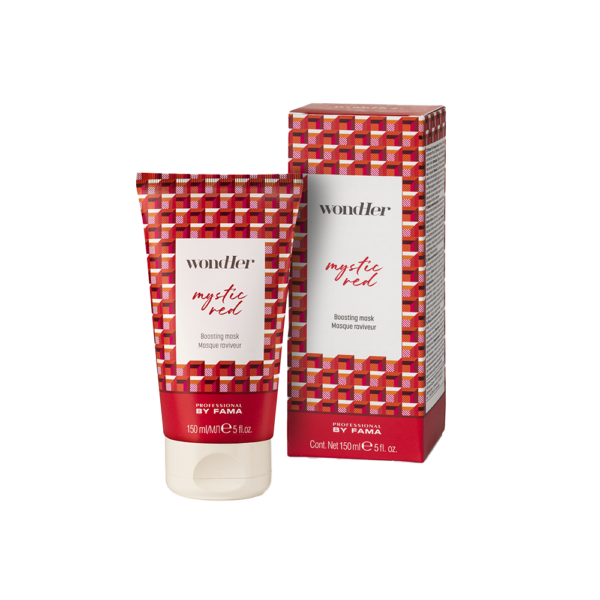 PBF WondHer MYSTIC RED plaukų kaukė, sauganti ryškiai dažytų plaukų spalvą 150 ml.