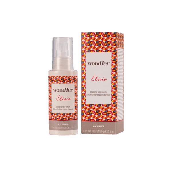 PBF WondHer ELISIR žvilgesio suteikiantis serumas plaukams 100ml.