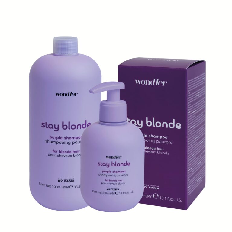 Originali PBF WondHer STAY BLONDE PURPLE šampūnas pakuotė