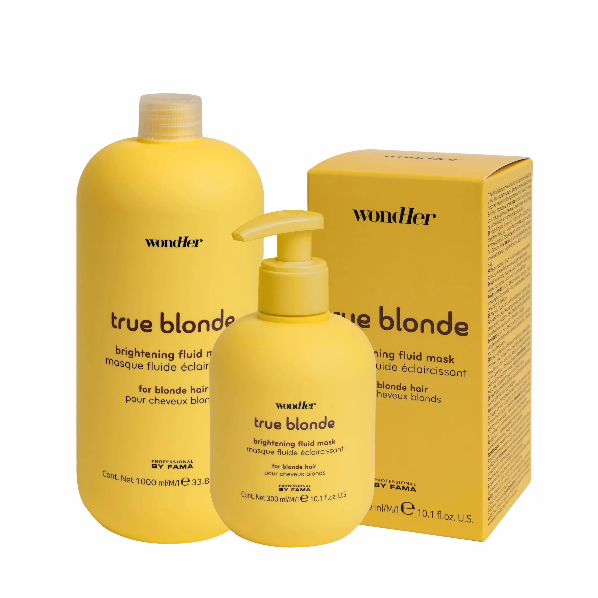 PBF WondHer TRUE BLONDE BRIGHTENING kaukė Originali PBF WondHer TRUE BLONDE BRIGHTENING kaukė pakuotė