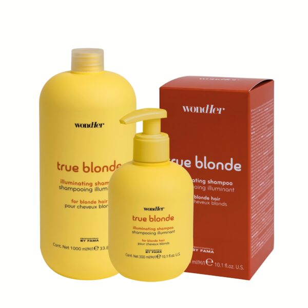 Originali PBF WondHer TRUE BLONDE ILLUMINATING šampūnas pakuotė