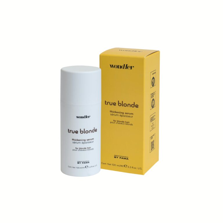 Originali PBF WondHer TRUE BLONDE THICKENING serumas pakuotė
